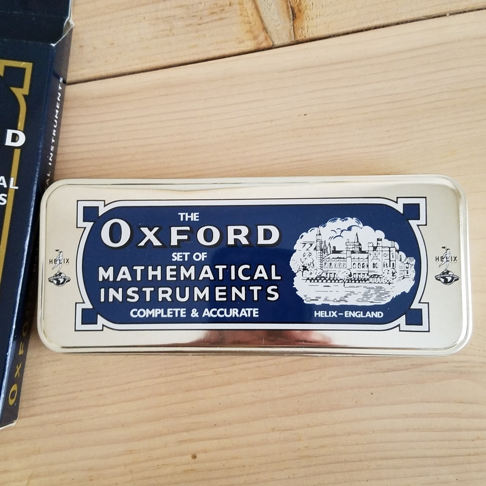 Helix Oxford Mathematical Instruments Tin Box